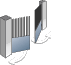 semi-solid swinging gate