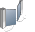 Solid swinging gate