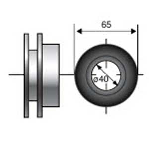 40mm TAKE UP SPOOL (For Roman Blinds) - 1780630 - 1 - Somfy