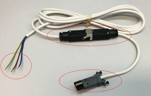 RTS/ILT WHITE Cable 3M FITTED WITH HIRSCHMANN CONNECTORS - 9018191 - 1 - Somfy