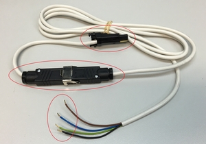HI PRO WHITE Cable 2.5M WITH HIRSCHMANN CONNECTORS - 9018192 - 1 - Somfy