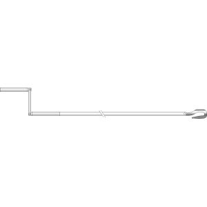 CRANK HANDLE 2M WITH HOOK - 9129674 - 1 - Somfy
