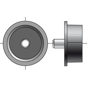 Ponteira c/pino 12 p/tubo de 50 - 9132087 - 1 - Somfy