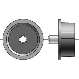 PLUG END Ø 50 WITH Ø 12mm SHAFT - 9132087 - 1 - Somfy