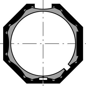 CROWN Ø 40mm OCTAGONAL TUBE Deprat - 9132145 - 1 - Somfy