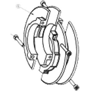 GUIDE FLANGE Ø 63mm, exterior diameter Ø 160mm - 9146072 - 1 - Somfy