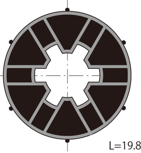 LS40 WHEEL FOR D.40 X 1.5 TUBE - 9147544 - 1 - Somfy