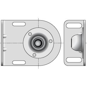 ZINC PLUG END ANGLE BRACKET D12 PIN - 9410633 - 1 - Somfy