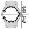 BRACKET - WITH 4 FIXING HOLES - 9410715 - 1 - Somfy