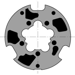 Roda LT60 p/tubo de 80mm - 9420305 - 1 - Somfy