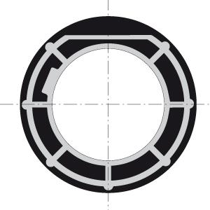 Adapter za motore serije LT60 na cijev s presjekom 102 mm - 9420370 - 1 - Somfy
