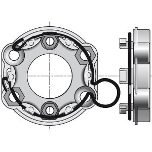 Univerzalni nosač za LT 50 i LT 60 motore ZAMAC - 9910009 - 1 - Somfy