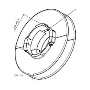 PULLEY D160 FOR TUBE D70 - 9540600 - 1 - Somfy