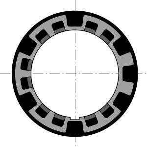 Coroa LT60 tubo 85 mm com gota - 9690085 - 1 - Somfy