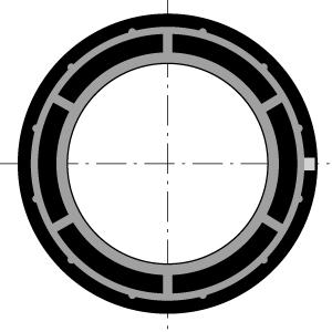 LT50 CROWN FOR TUBE D.70 - 9707031 - 1 - Somfy