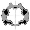 WHEEL Ø 65mm GALV. KEYWAY TUBE Issey, Sunmaster - 9751002 - 1 - Somfy