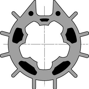 WHEEL Ø 70mm KEYWAY Imbac - 9751005 - 1 - Somfy