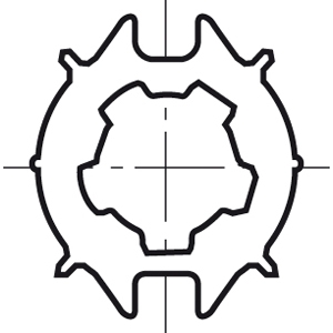 Roda mot. HiP p/ Ø 68. Llaza - 9751015 - 1 - Somfy