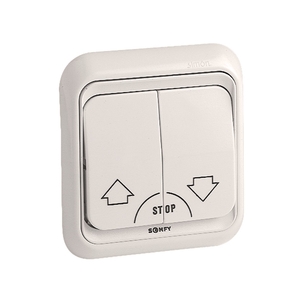 Duplo interruptor S-75 (branco neve) - 9752470 - 1 - Somfy