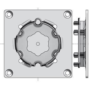 Suporte chapa troquela Op.LT60 - 9763503 - 1 - Somfy