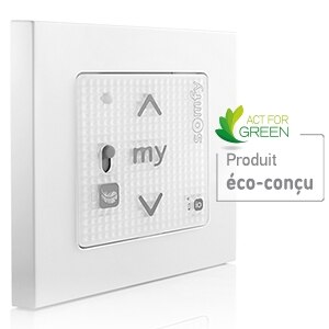 Somfy 3660849503710 Smoove RS100#1811317 IO Silver Shine Sender//T/él/écommande pour programmes dinterrupteurs dinstallation