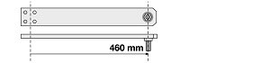 BRAS MOTEUR LONG ACIER BRONZAL